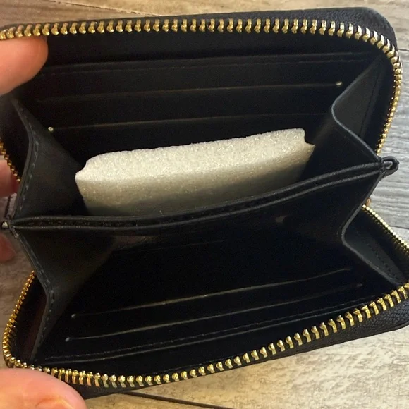 Brown and Black anima print Monogram coin Wallet - Picture 3 of 3